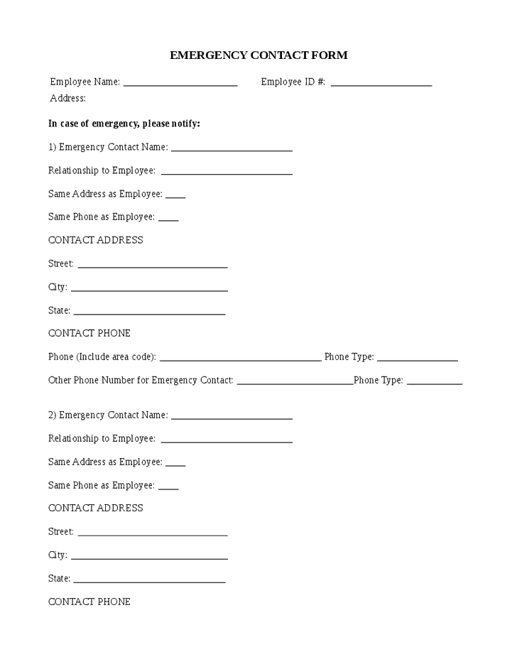 5-employee-emergency-contact-forms-word-excel-templates