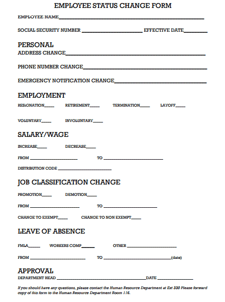 10-free-employee-status-change-forms-templates-word-excel-templates