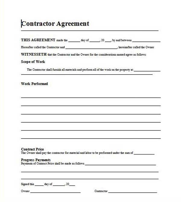 5 Roofing Contract Templates Word Excel Templates