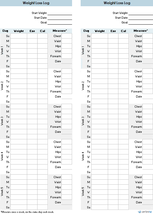 weight-loss-chart-template-365