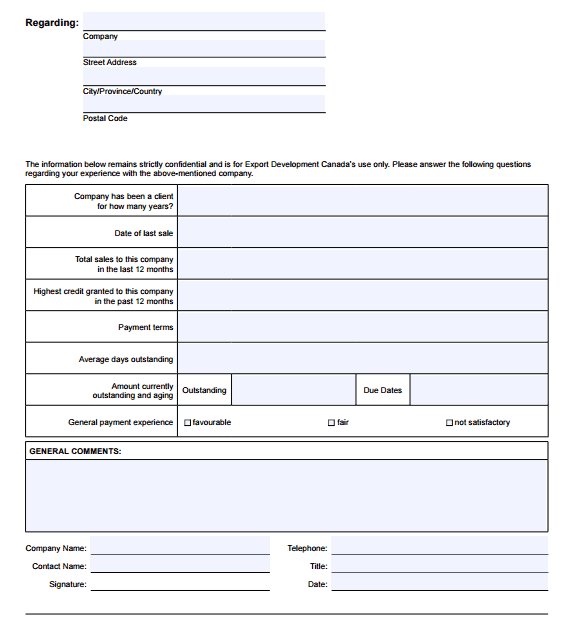 Contact Reference Template from www.wordexcelsample.com