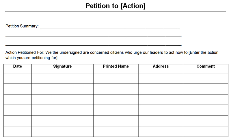 10 слов бланк. Петиция шаблон. Шаблон петиции на русском. Пример петиции шаблон. Петиция шаблон бланк.