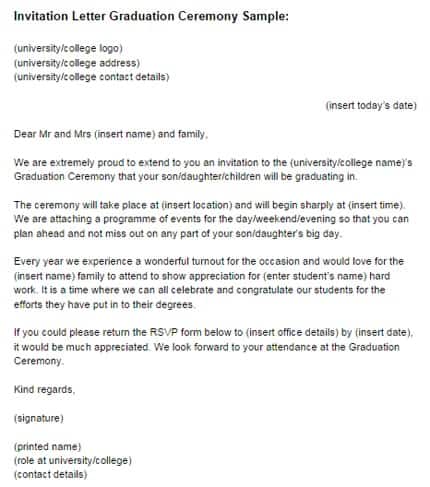 Congratulation Letter For Graduation from www.wordexcelsample.com