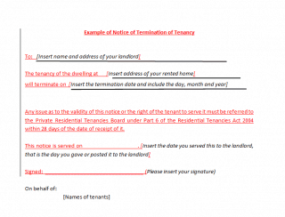 Sample Tenant Lease Termination Letter from www.wordexcelsample.com