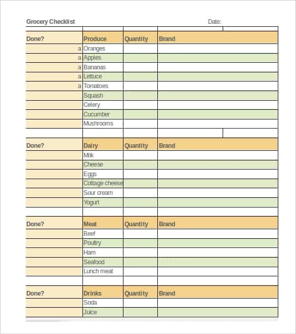 12 Checklist Templates Free Word Excel Templates