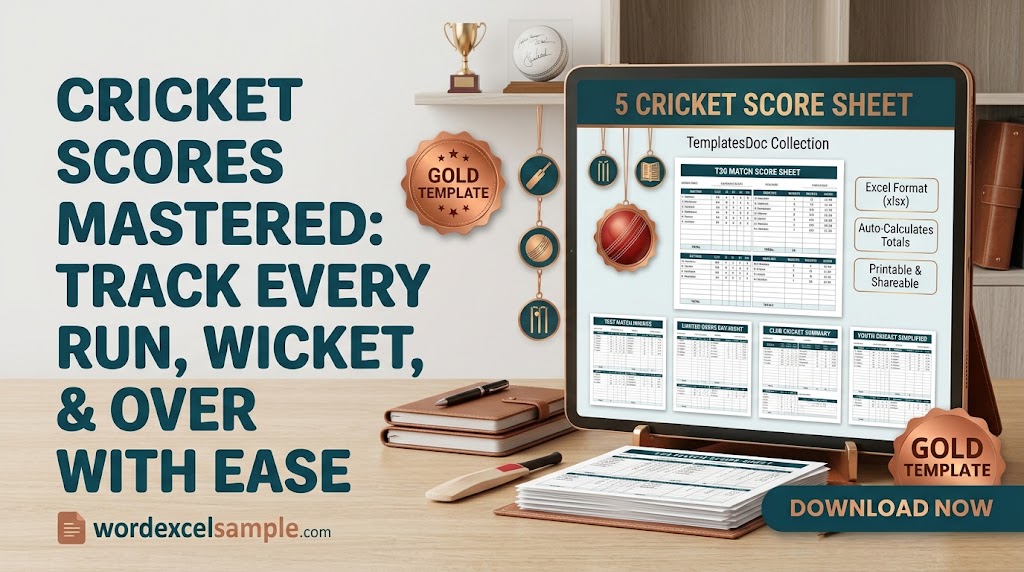cricket score sheet