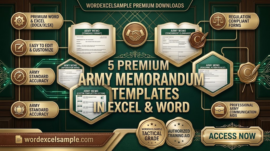 Army Memorandum Templates