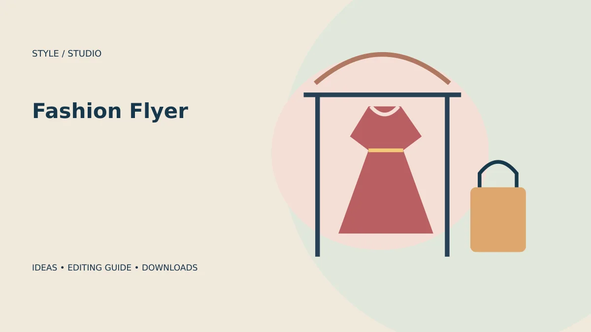 2 Free Fashion Flyer Templates for Boutiques and Shows topic illustration