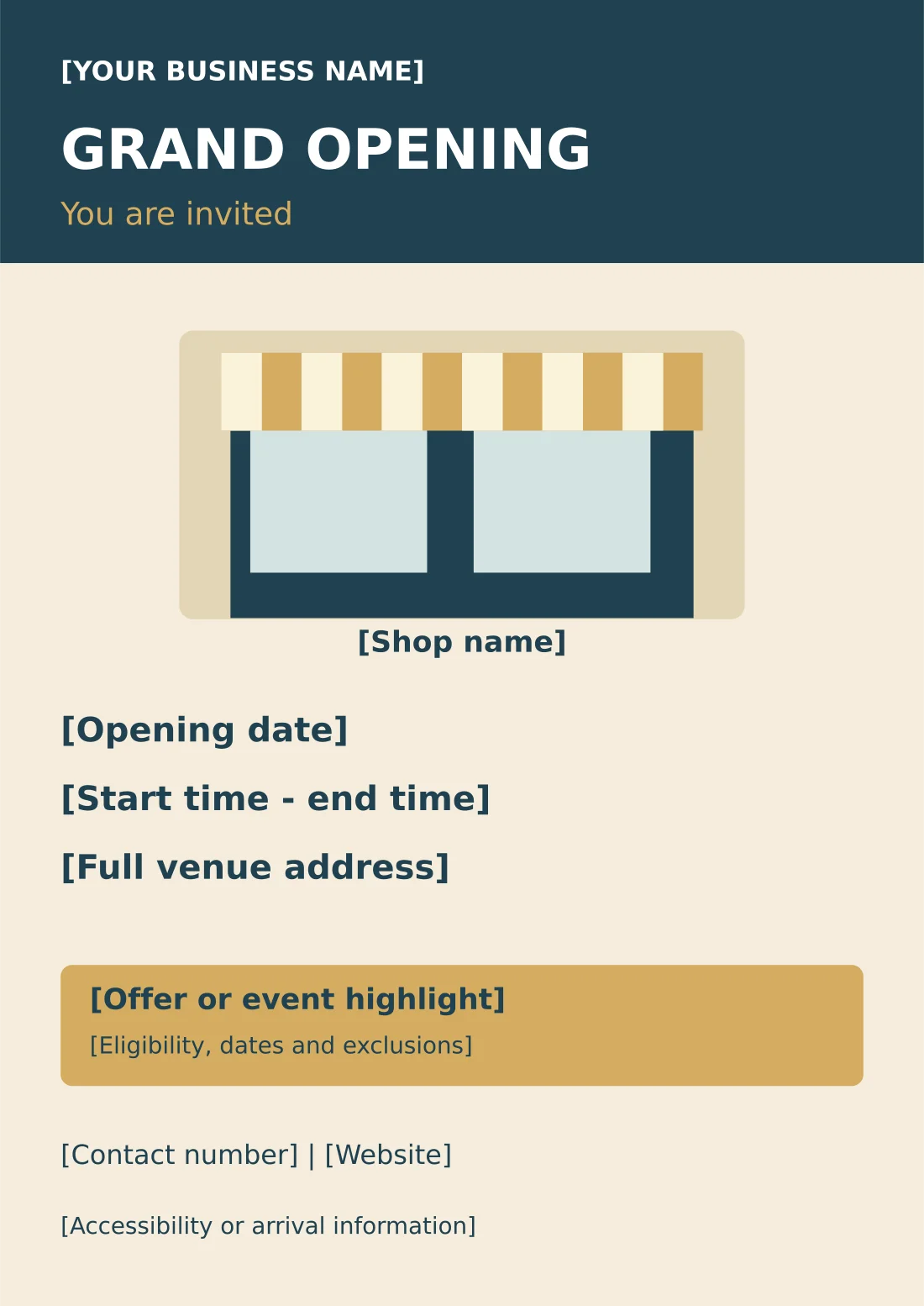 Preview of Retail Store Grand Opening Flyer