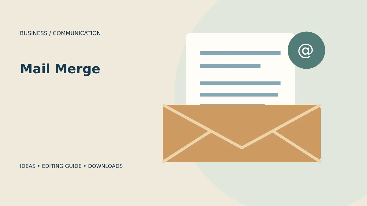 2 Free Mail Merge Templates for Word: Letters and Labels topic illustration