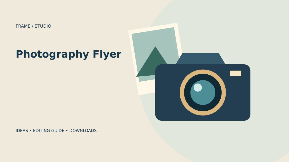 2 Free Photography Flyer Templates for Session Bookings topic illustration