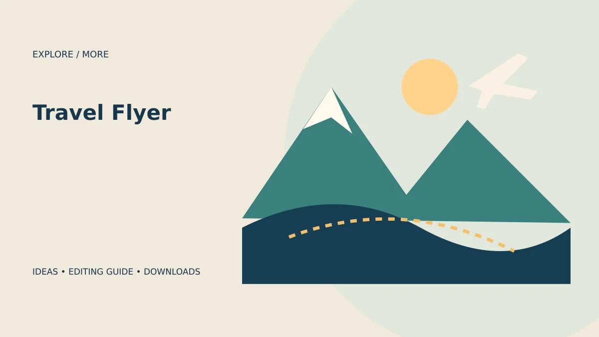 2 Free Travel Flyer Templates for Tour Promotions topic illustration