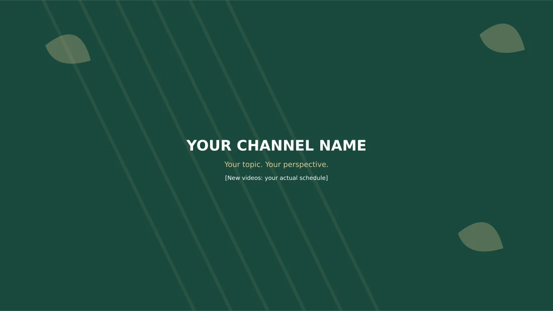 Preview of Calm Lifestyle YouTube Banner